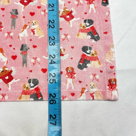 Puppington Kitchen Towels 100% Cotton Puppy Love Feline Valentines Set of 2 - Picture 7 of 7